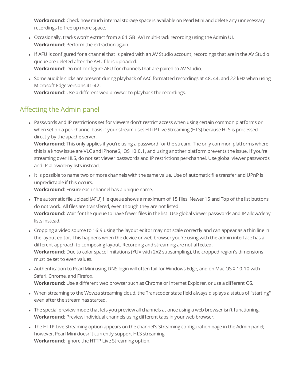 Affecting the admin panel | Epiphan Pearl Mini Live Video Production System User Manual | Page 427 / 438