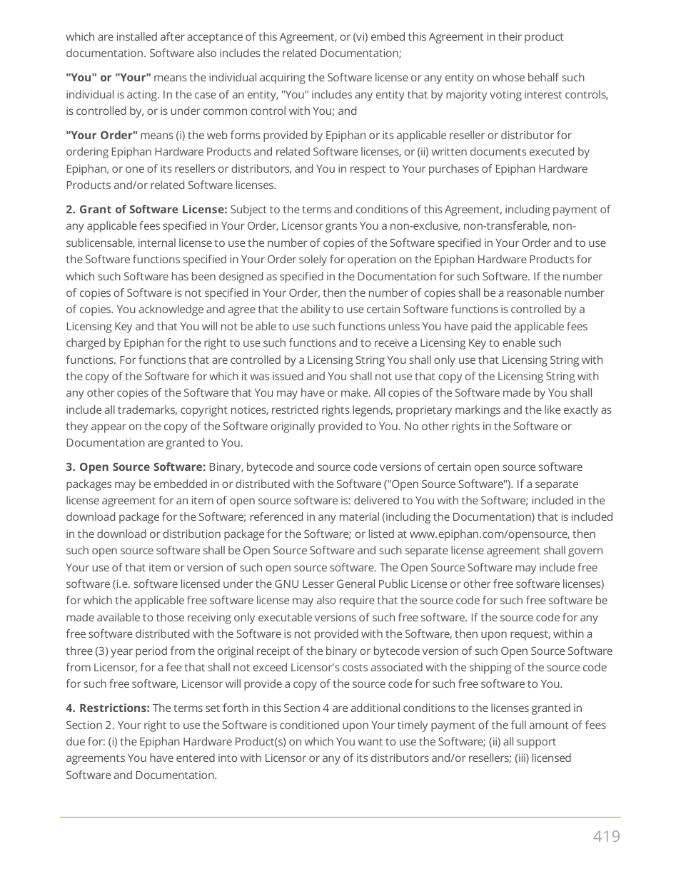 Epiphan Pearl Mini Live Video Production System User Manual | Page 430 / 438
