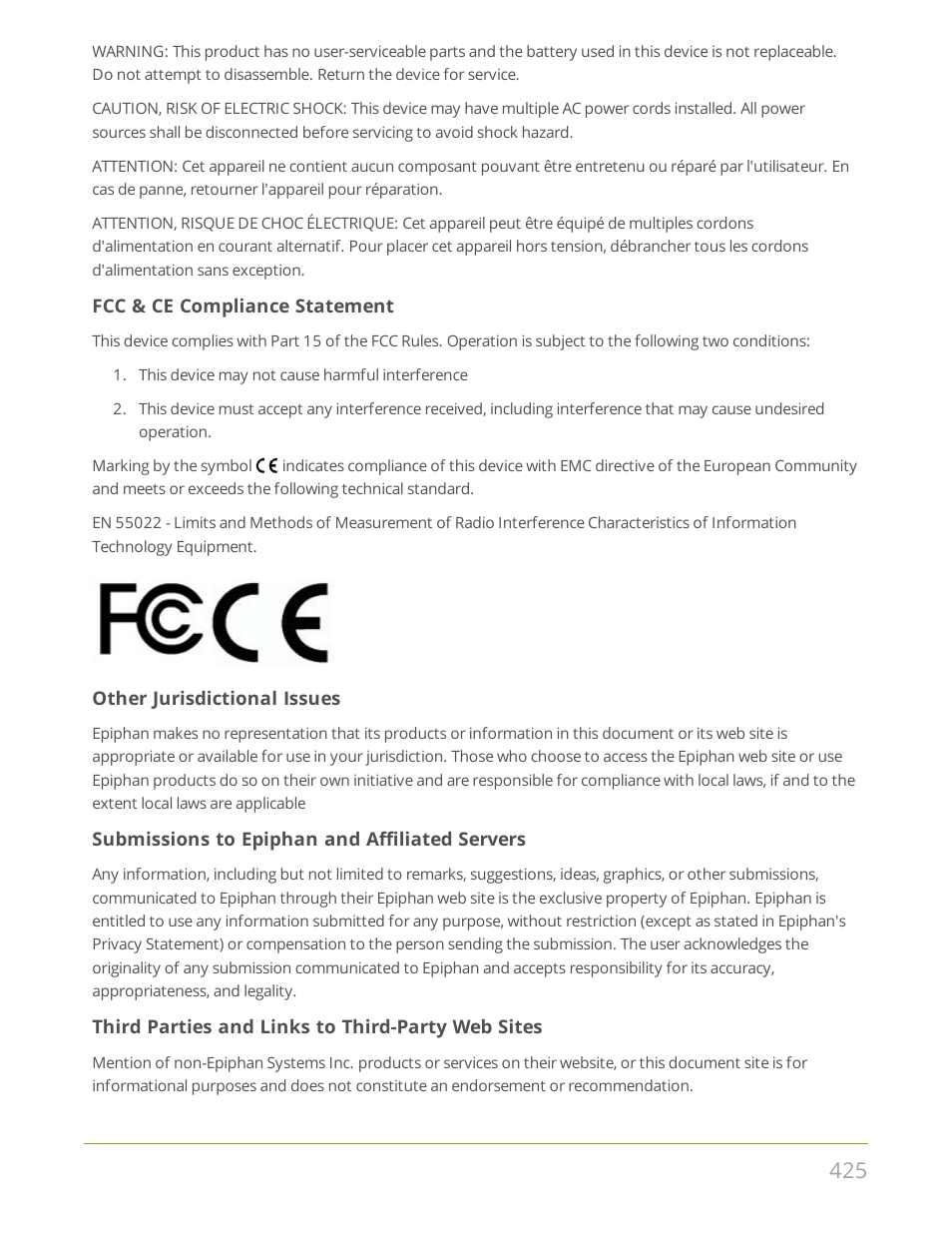 Epiphan Pearl Mini Live Video Production System User Manual | Page 436 / 438
