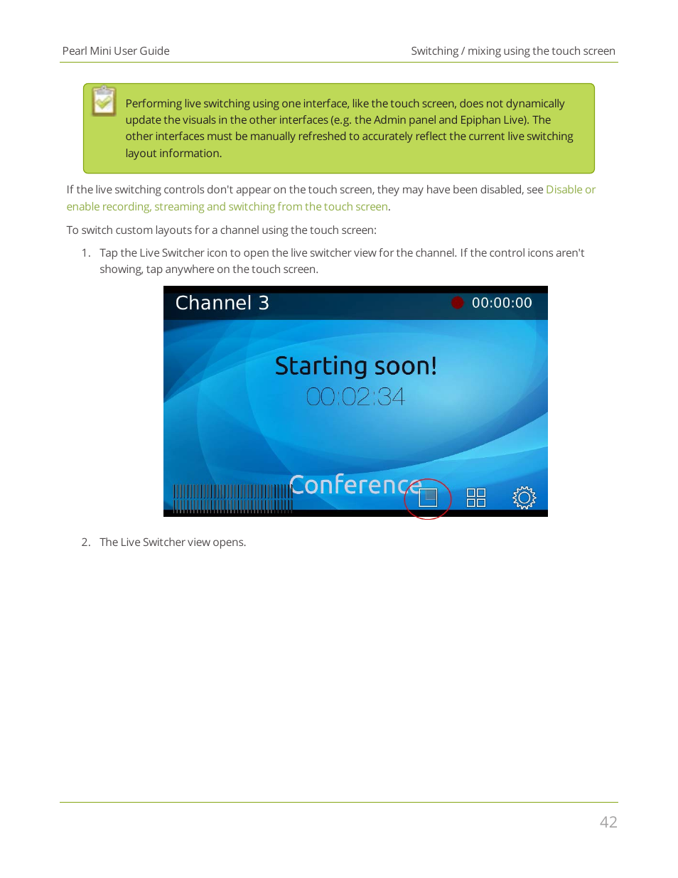 Epiphan Pearl Mini Live Video Production System User Manual | Page 53 / 438