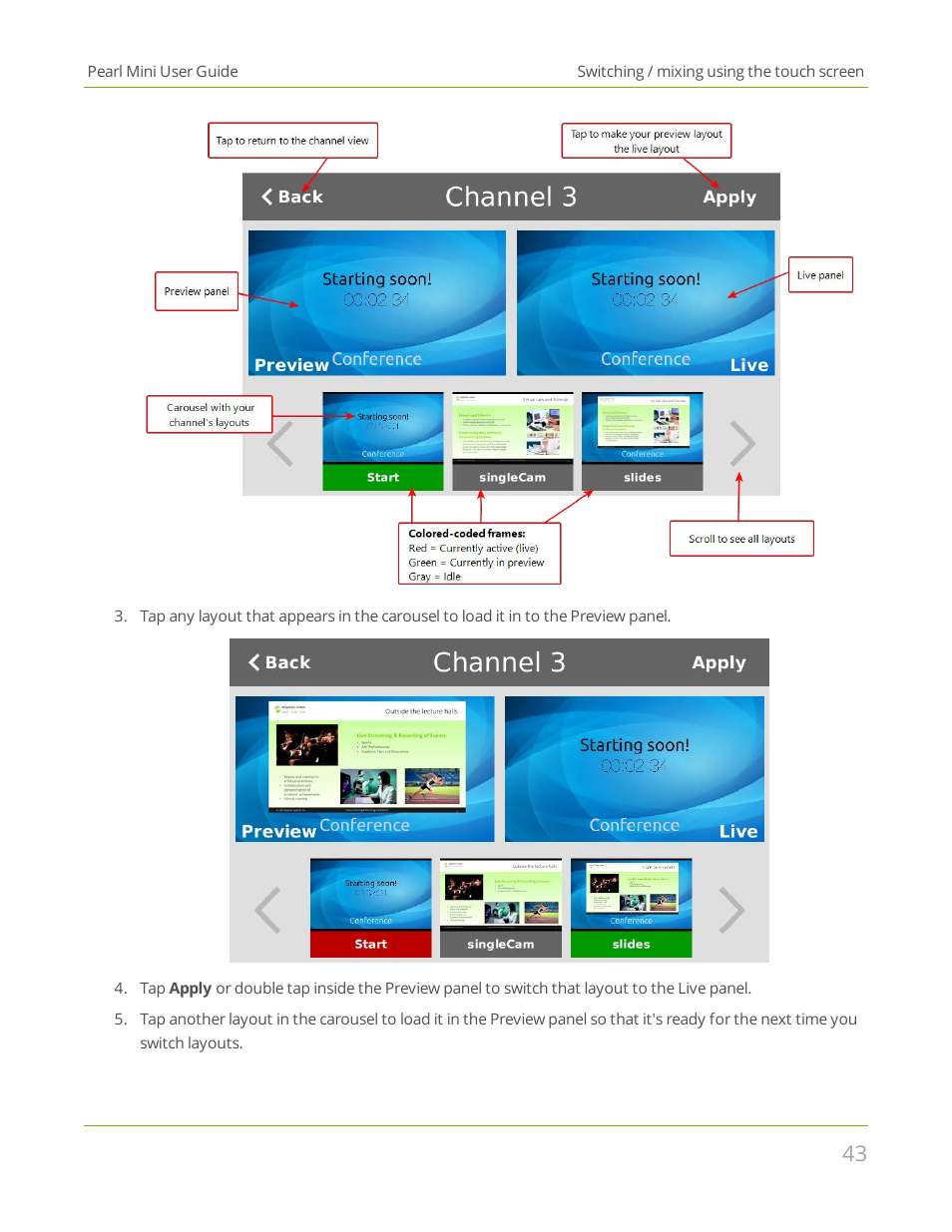 Epiphan Pearl Mini Live Video Production System User Manual | Page 54 / 438