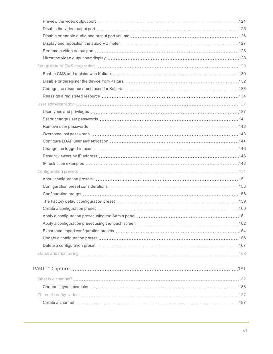 Epiphan Pearl Mini Live Video Production System User Manual | Page 7 / 438