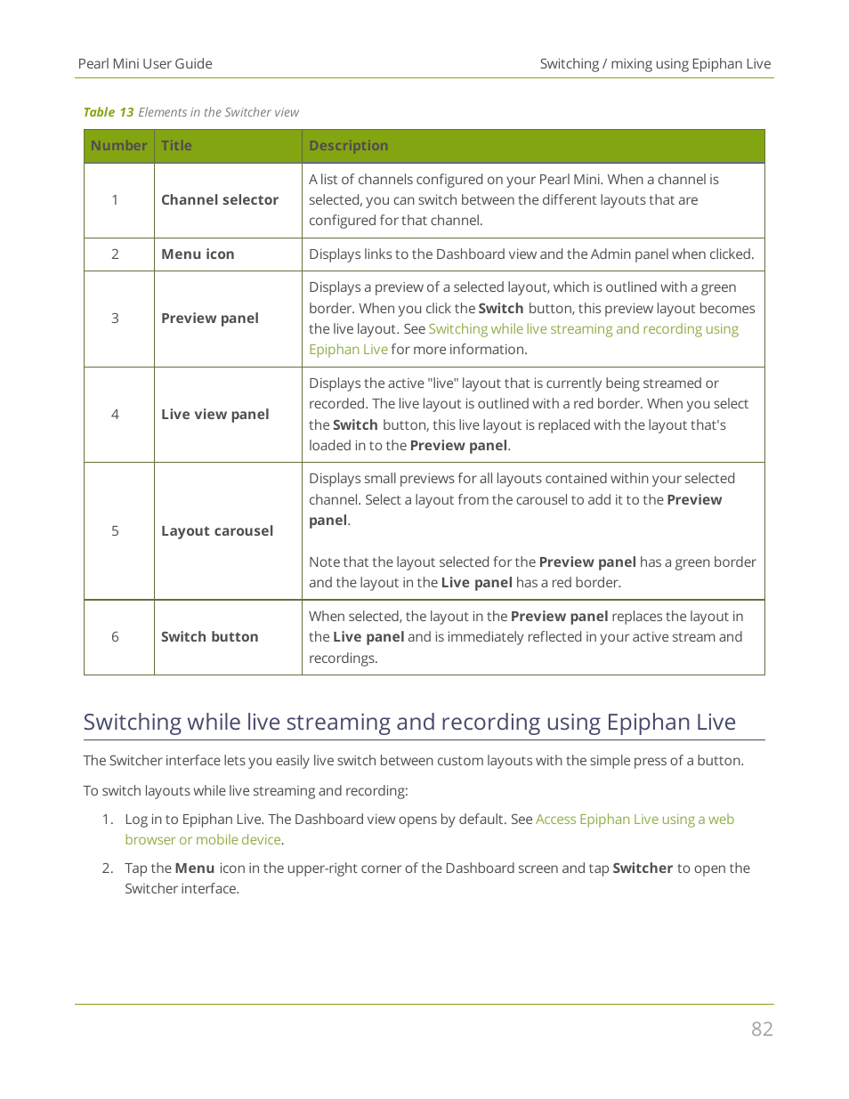 Epiphan Pearl Mini Live Video Production System User Manual | Page 93 / 438