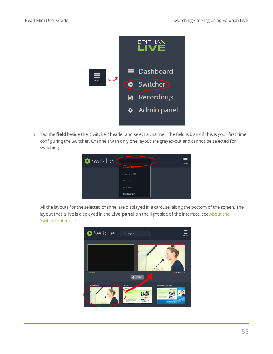 Epiphan Pearl Mini Live Video Production System User Manual | Page 94 / 438