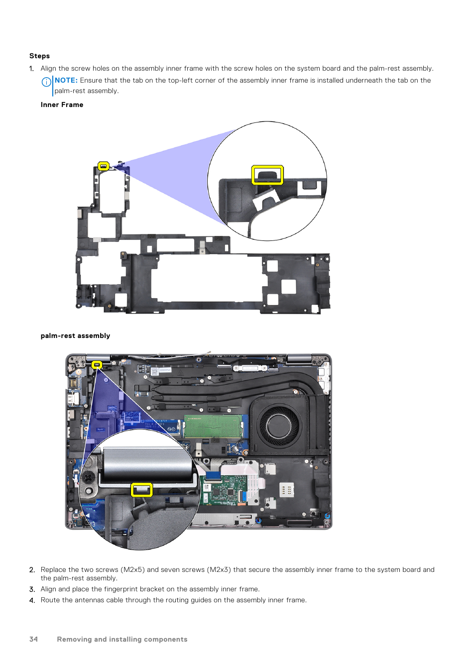 Dell 14" Mobile Precision 3470 Mobile Workstation (Silver) User Manual | Page 34 / 121