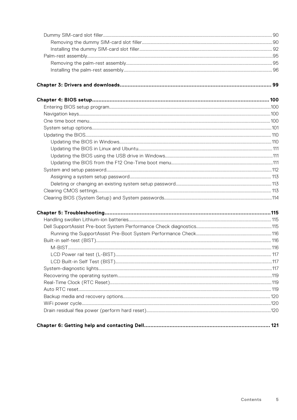 Dell 14" Mobile Precision 3470 Mobile Workstation (Silver) User Manual | Page 5 / 121