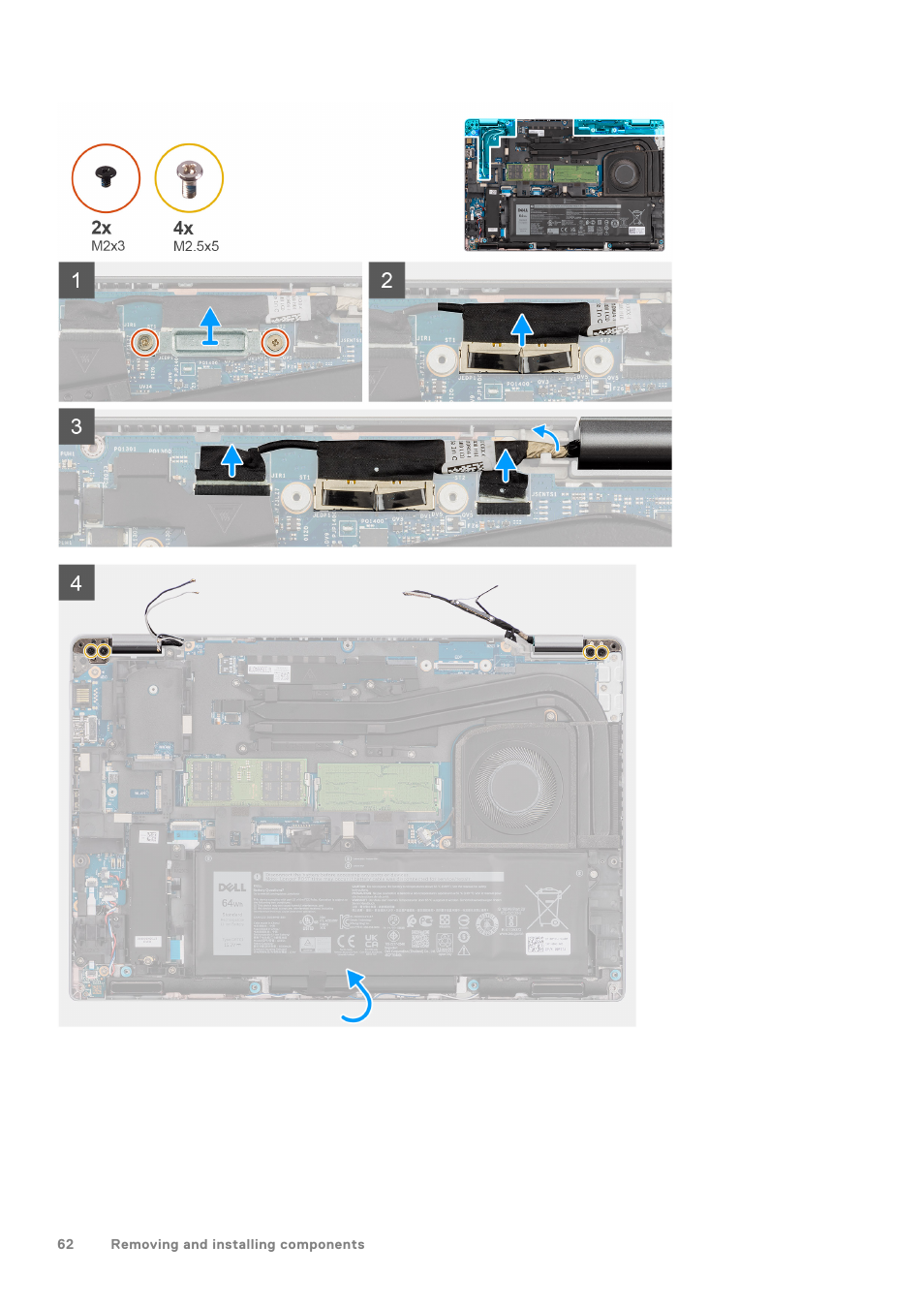 Dell 14" Mobile Precision 3470 Mobile Workstation (Silver) User Manual | Page 62 / 121