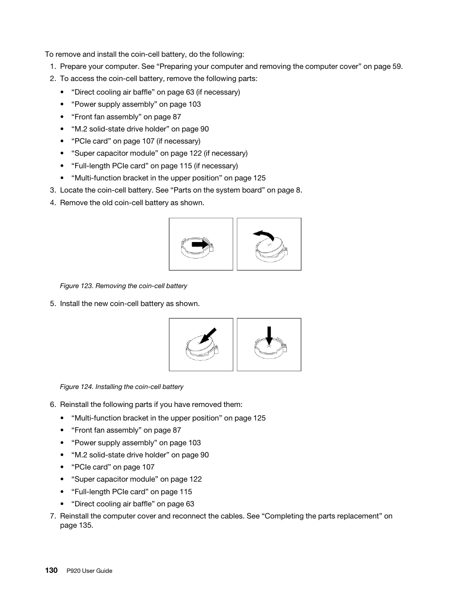 Lenovo ThinkStation P920 Tower Workstation User Manual | Page 142 / 174