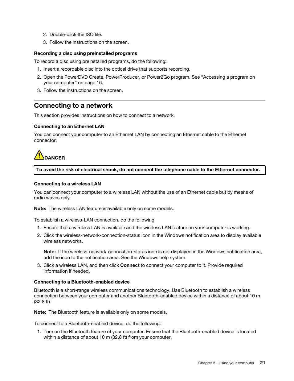 Connecting to a network | Lenovo ThinkStation P920 Tower Workstation User Manual | Page 33 / 174