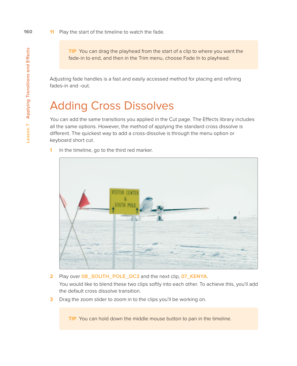 Adding cross dissolves | Blackmagic Design DaVinci Resolve Studio (Dongle) User Manual | Page 175 / 444