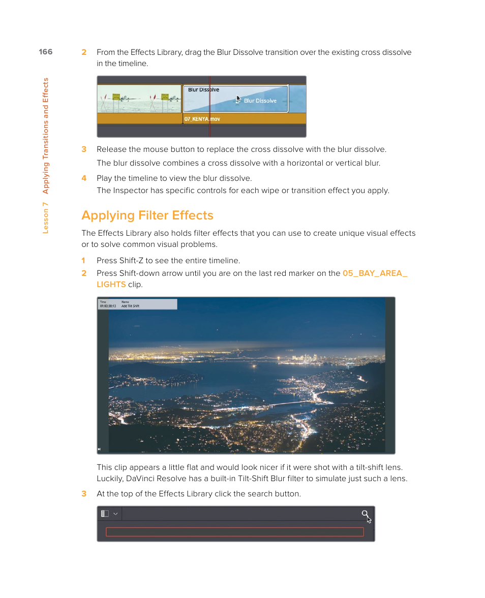 Applying filter effects | Blackmagic Design DaVinci Resolve Studio (Dongle) User Manual | Page 181 / 444