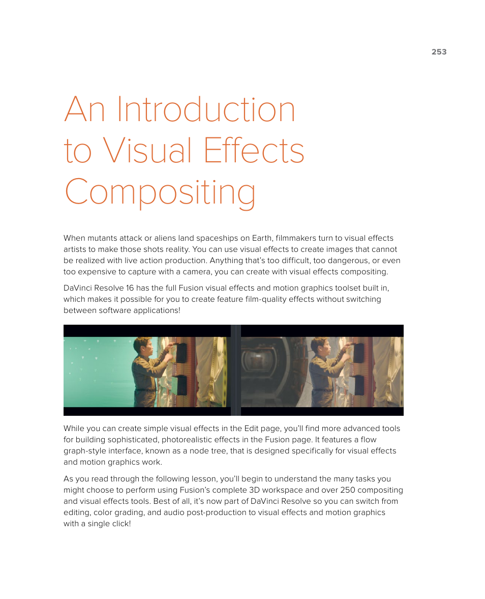 An introduction to visual effects compositing | Blackmagic Design DaVinci Resolve Studio (Dongle) User Manual | Page 268 / 444