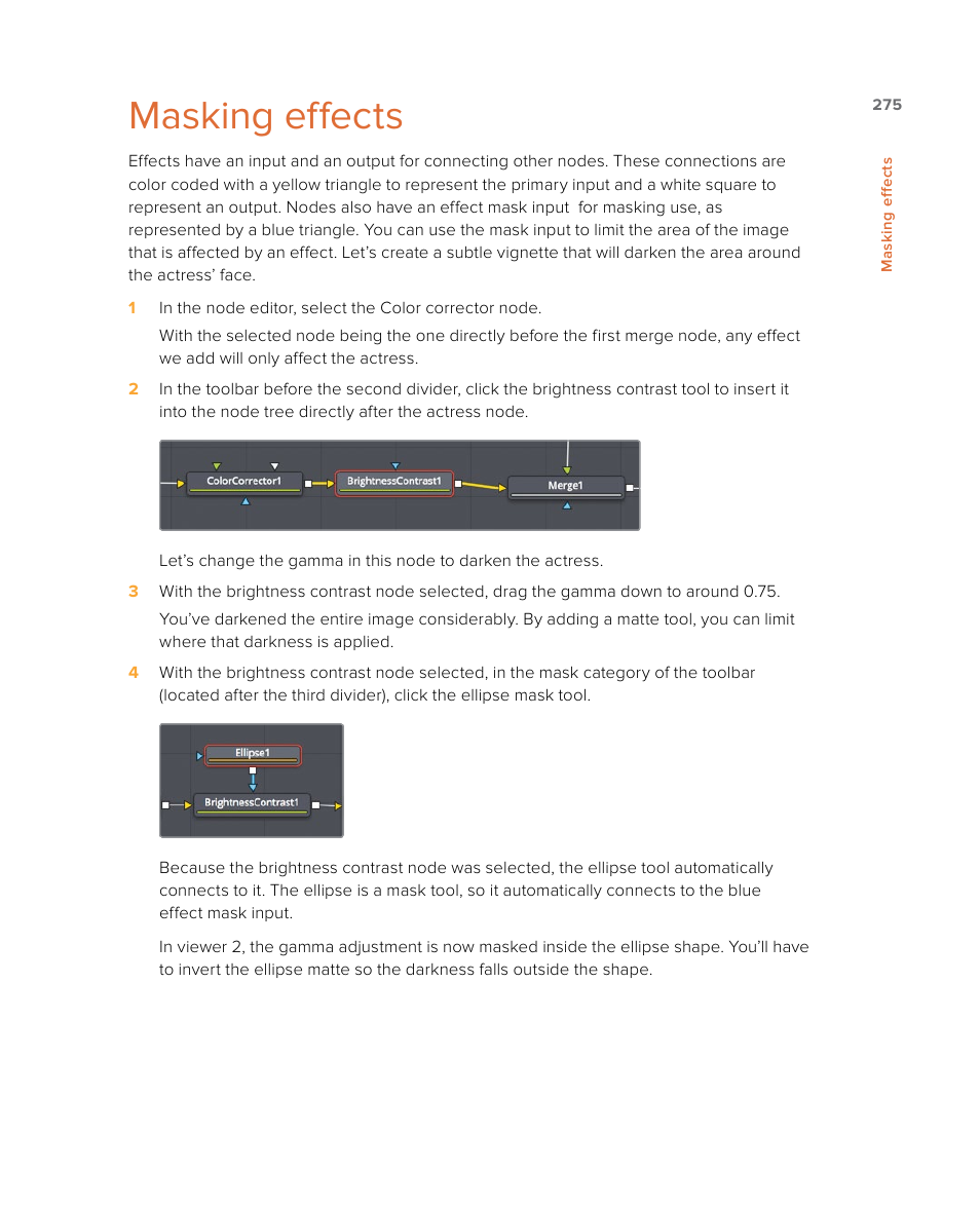 Masking effects | Blackmagic Design DaVinci Resolve Studio (Dongle) User Manual | Page 290 / 444