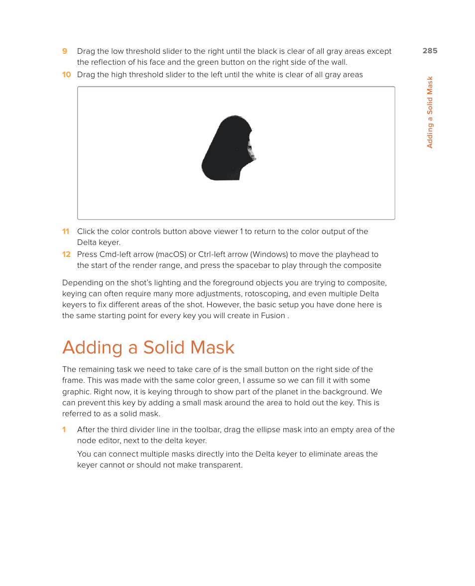 Adding a solid mask | Blackmagic Design DaVinci Resolve Studio (Dongle) User Manual | Page 300 / 444