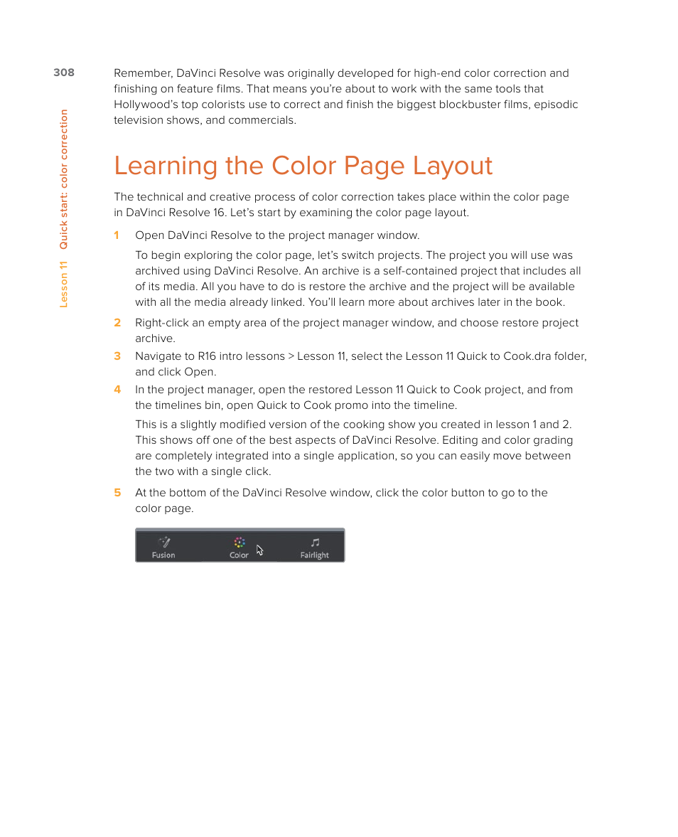 Learning the color page layout | Blackmagic Design DaVinci Resolve Studio (Dongle) User Manual | Page 323 / 444