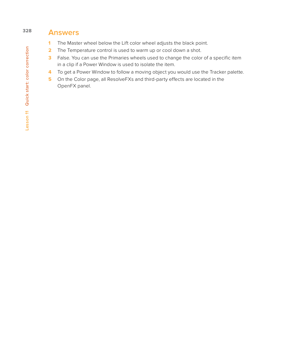 Answers | Blackmagic Design DaVinci Resolve Studio (Dongle) User Manual | Page 343 / 444