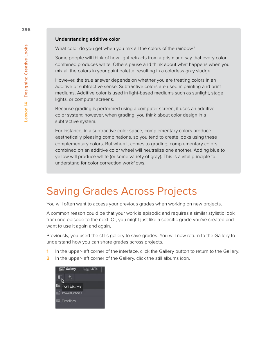 Saving grades across projects | Blackmagic Design DaVinci Resolve Studio (Dongle) User Manual | Page 411 / 444
