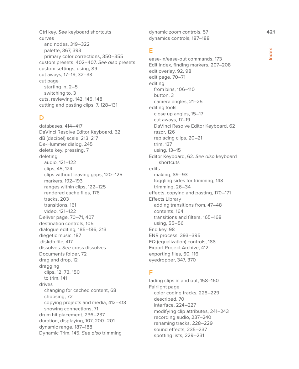 Blackmagic Design DaVinci Resolve Studio (Dongle) User Manual | Page 436 / 444