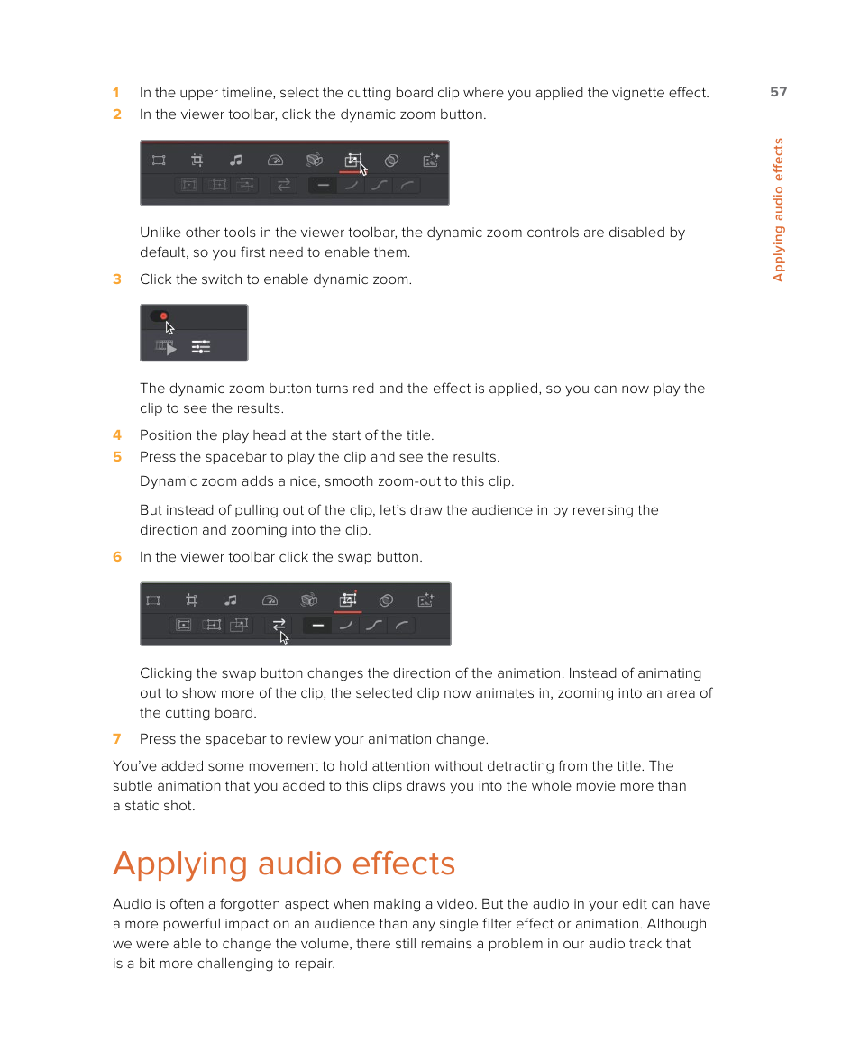 Applying audio effects | Blackmagic Design DaVinci Resolve Studio (Dongle) User Manual | Page 72 / 444