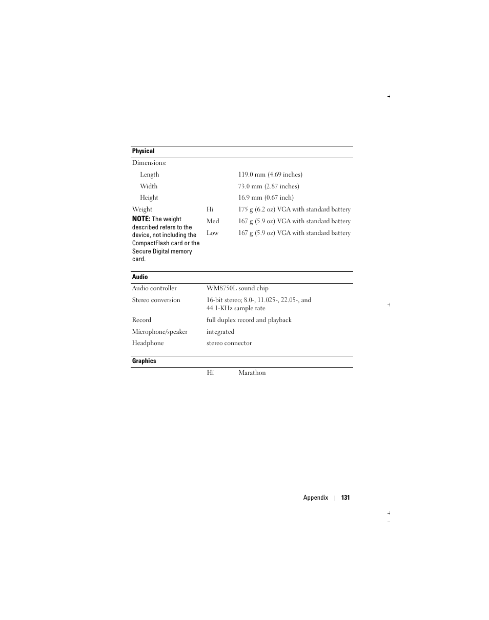 Dell X51 User Manual | Page 131 / 142