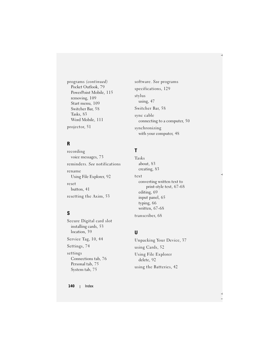 Dell X51 User Manual | Page 140 / 142