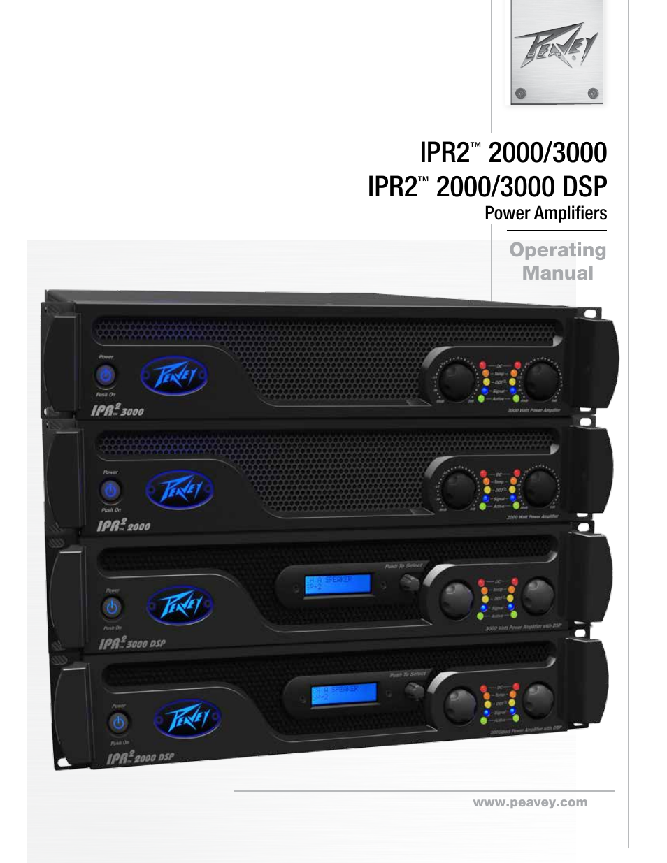 Peavey IPR2 2000 2-Channel Power Amplifier User Manual | 116 pages