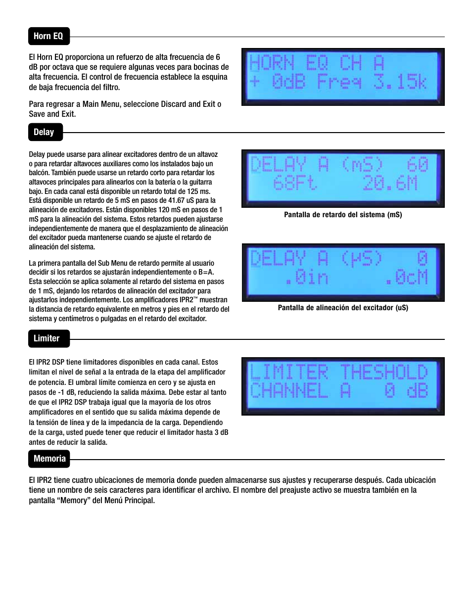 Peavey IPR2 2000 2-Channel Power Amplifier User Manual | Page 43 / 116