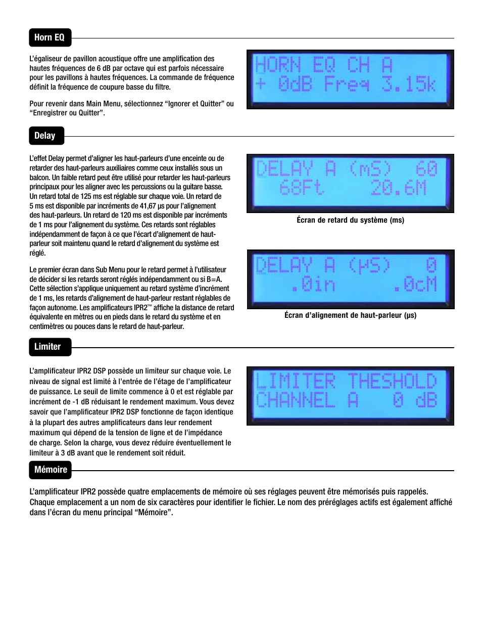 Peavey IPR2 2000 2-Channel Power Amplifier User Manual | Page 55 / 116