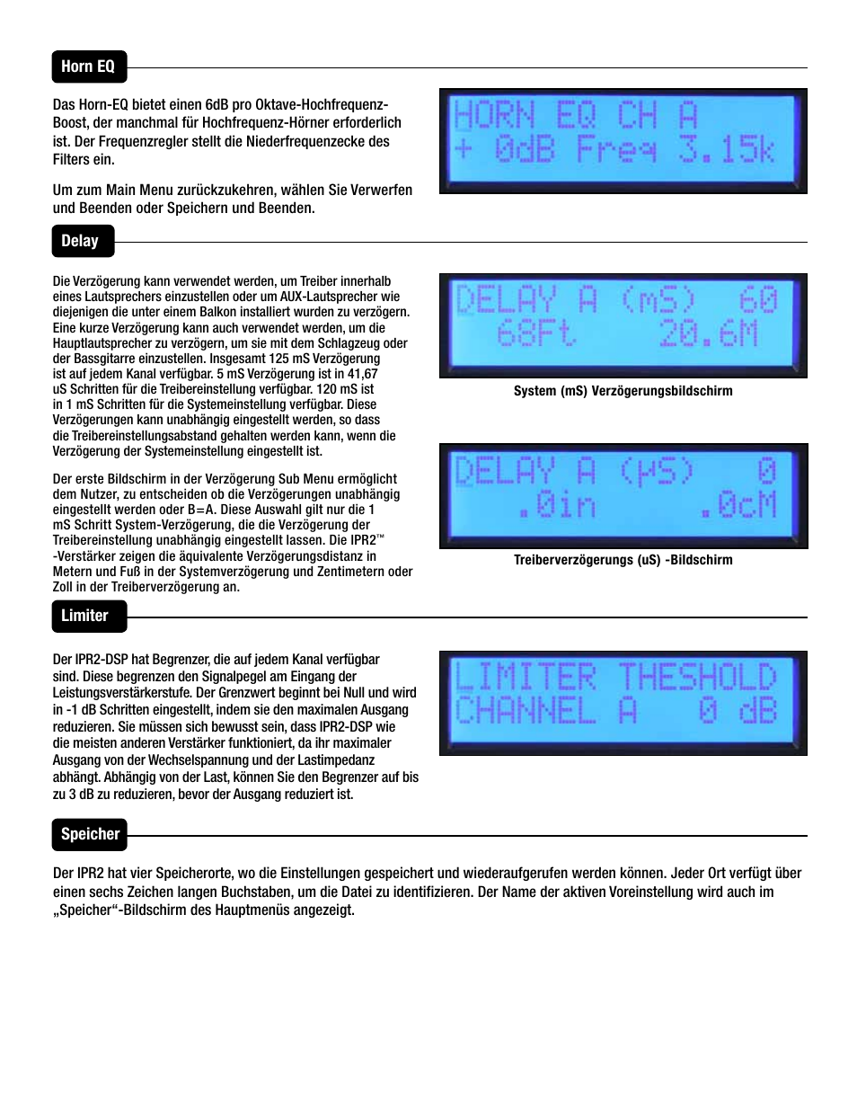 Peavey IPR2 2000 2-Channel Power Amplifier User Manual | Page 67 / 116