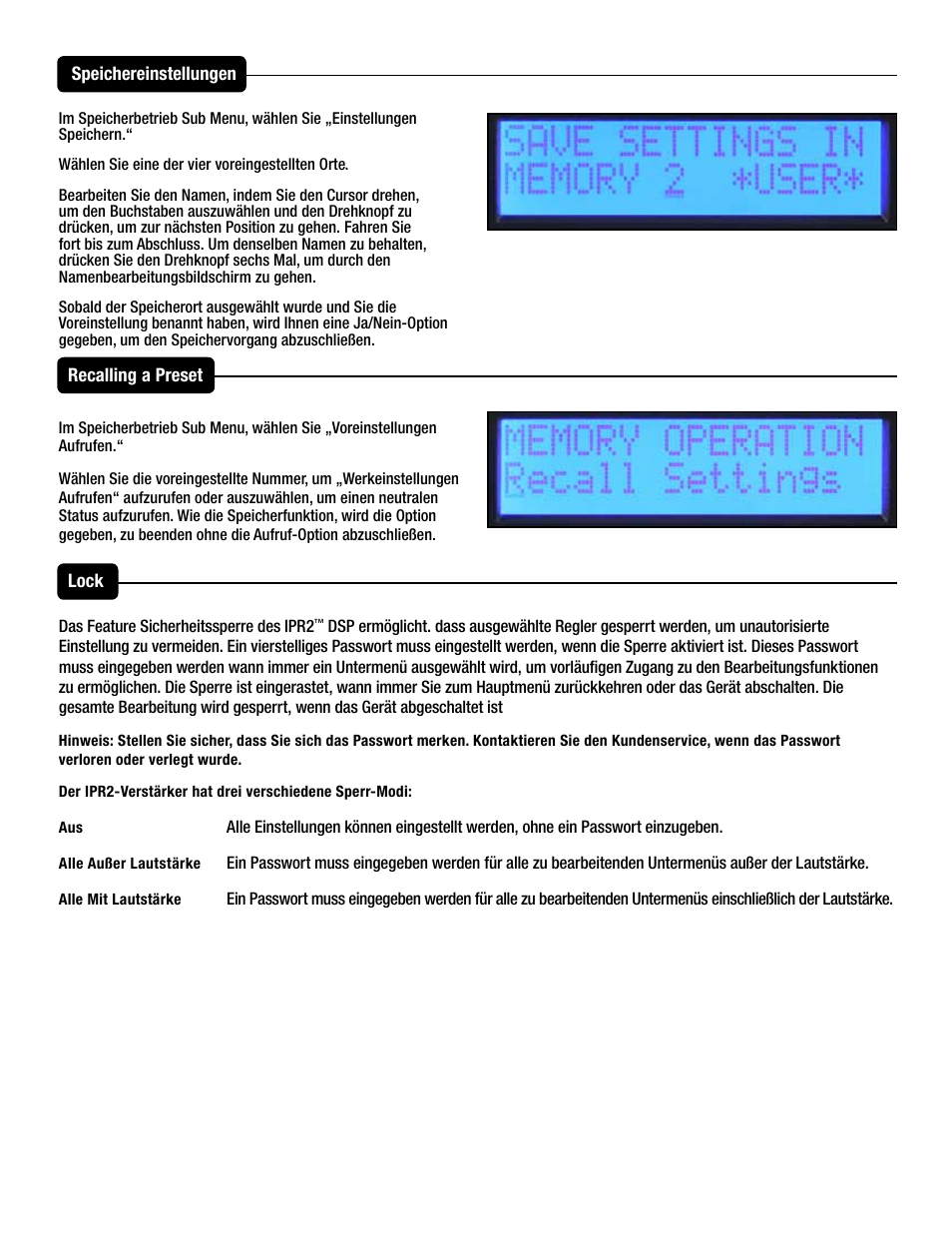 Peavey IPR2 2000 2-Channel Power Amplifier User Manual | Page 68 / 116