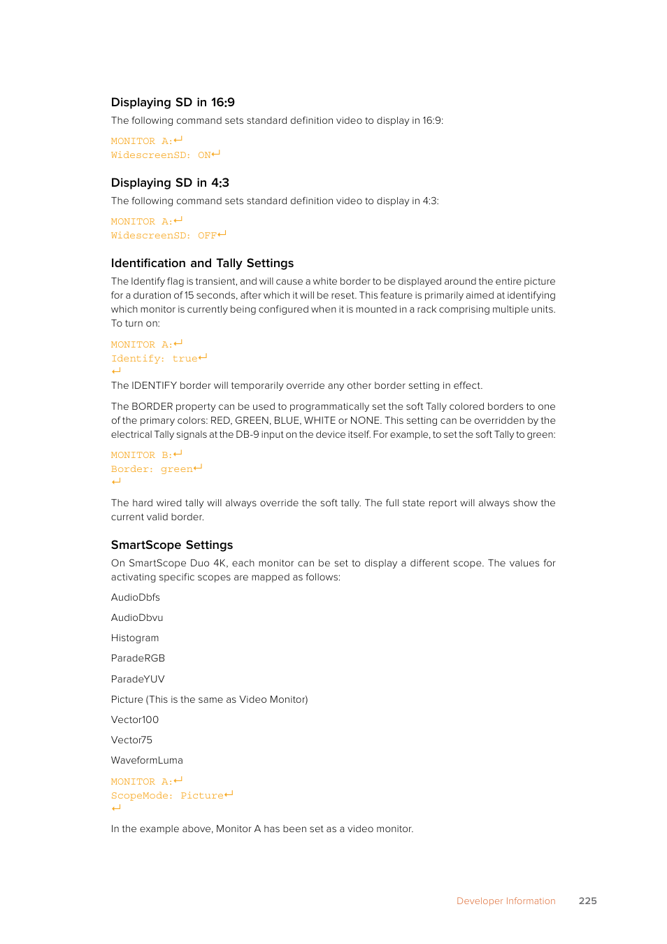 Blackmagic Design SmartView 4K 2 15.6" DCI 4K Broadcast Monitor (6 RU) User Manual | Page 225 / 419