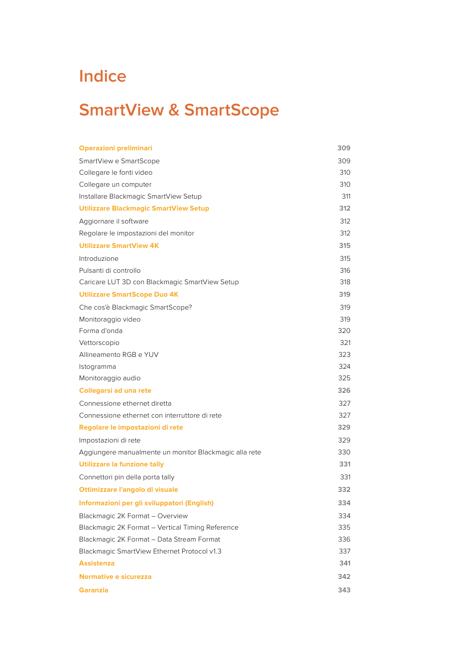 Indice smartview & smartscope | Blackmagic Design SmartView 4K 2 15.6" DCI 4K Broadcast Monitor (6 RU) User Manual | Page 308 / 419