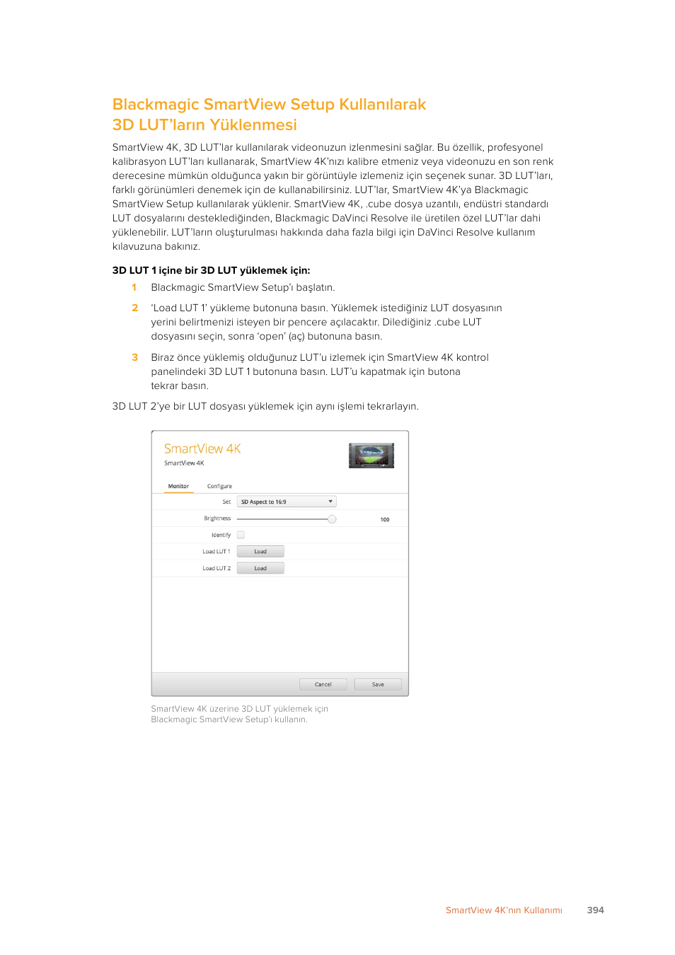 Blackmagic Design SmartView 4K 2 15.6" DCI 4K Broadcast Monitor (6 RU) User Manual | Page 394 / 419