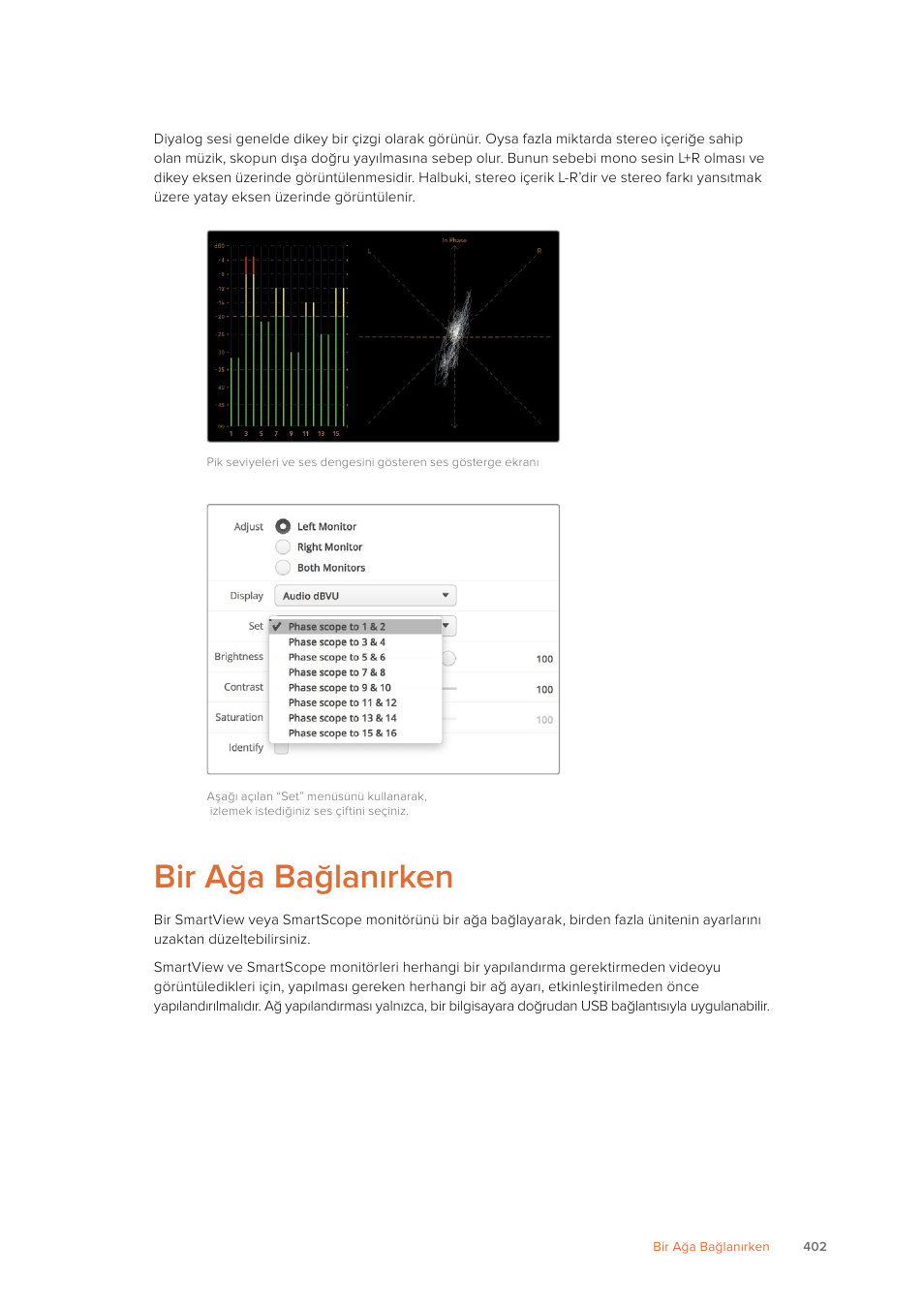 Bir ağa bağlanırken | Blackmagic Design SmartView 4K 2 15.6" DCI 4K Broadcast Monitor (6 RU) User Manual | Page 402 / 419