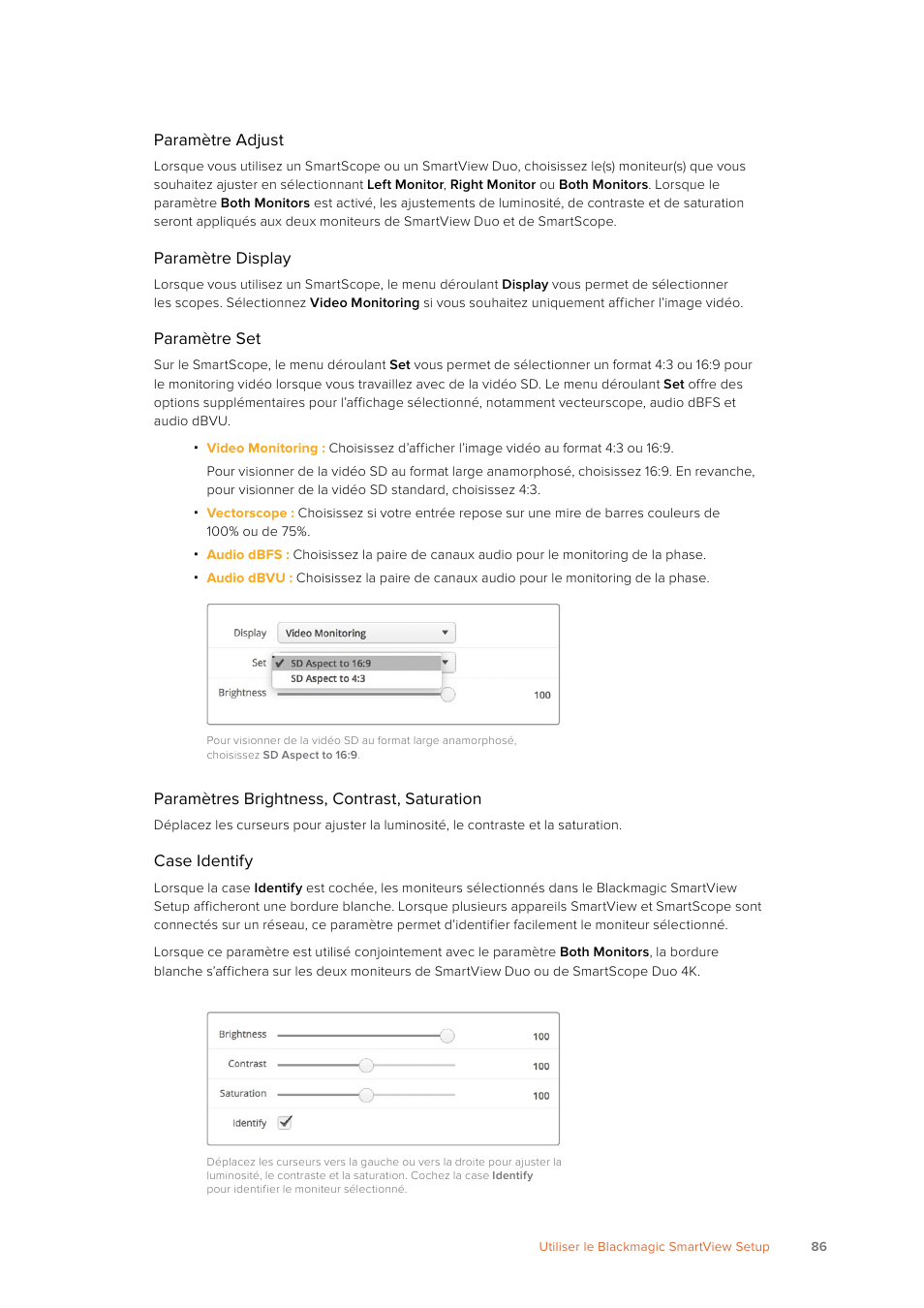 Blackmagic Design SmartView 4K 2 15.6" DCI 4K Broadcast Monitor (6 RU) User Manual | Page 86 / 419