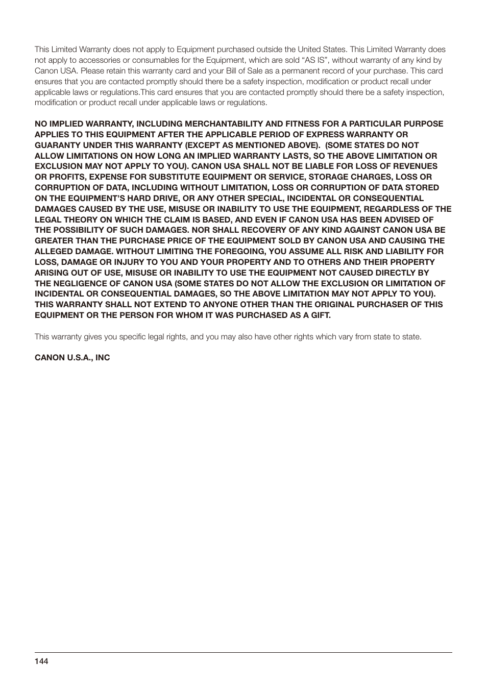 Canon DP-V2421 4K Reference Display User Manual | Page 144 / 147