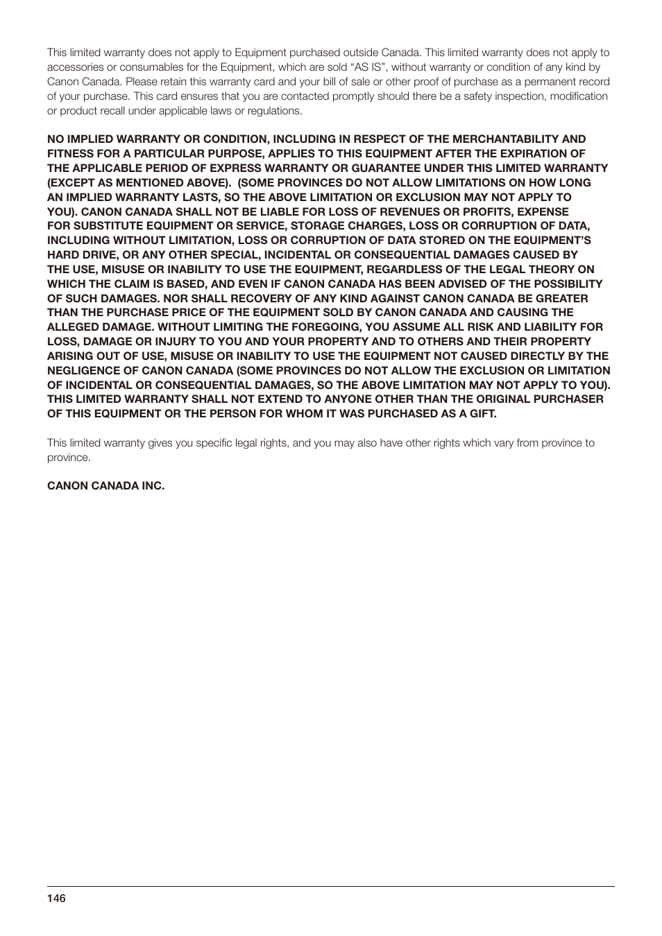 Canon DP-V2421 4K Reference Display User Manual | Page 146 / 147