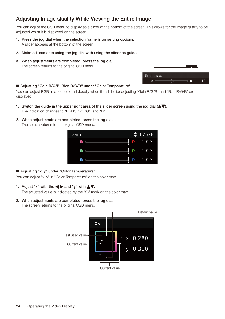 Canon DP-V2421 4K Reference Display User Manual | Page 24 / 147