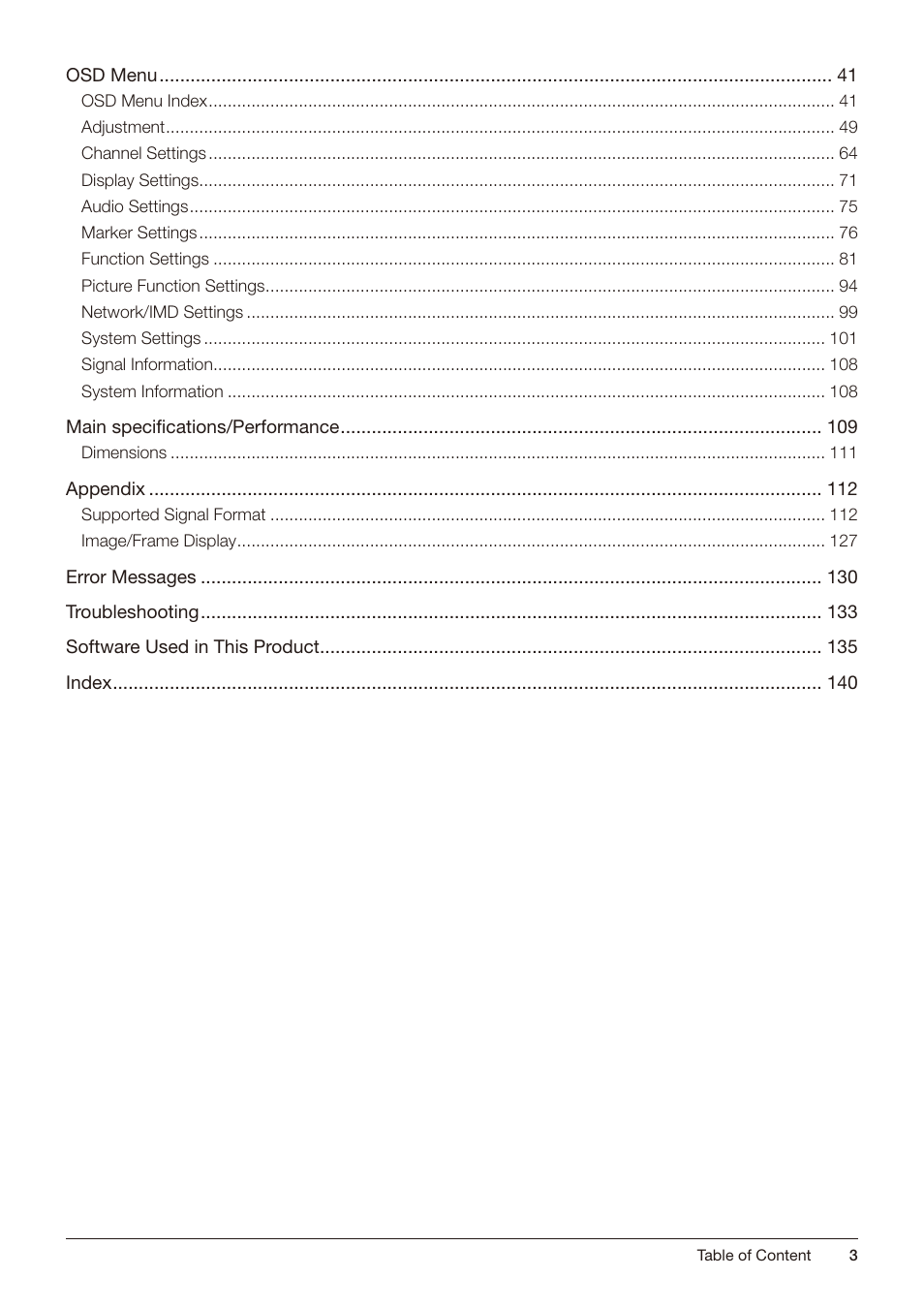 Canon DP-V2421 4K Reference Display User Manual | Page 3 / 147