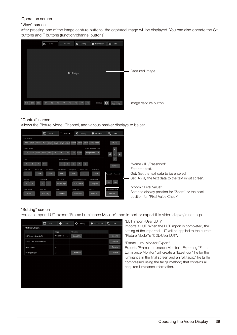 Canon DP-V2421 4K Reference Display User Manual | Page 39 / 147