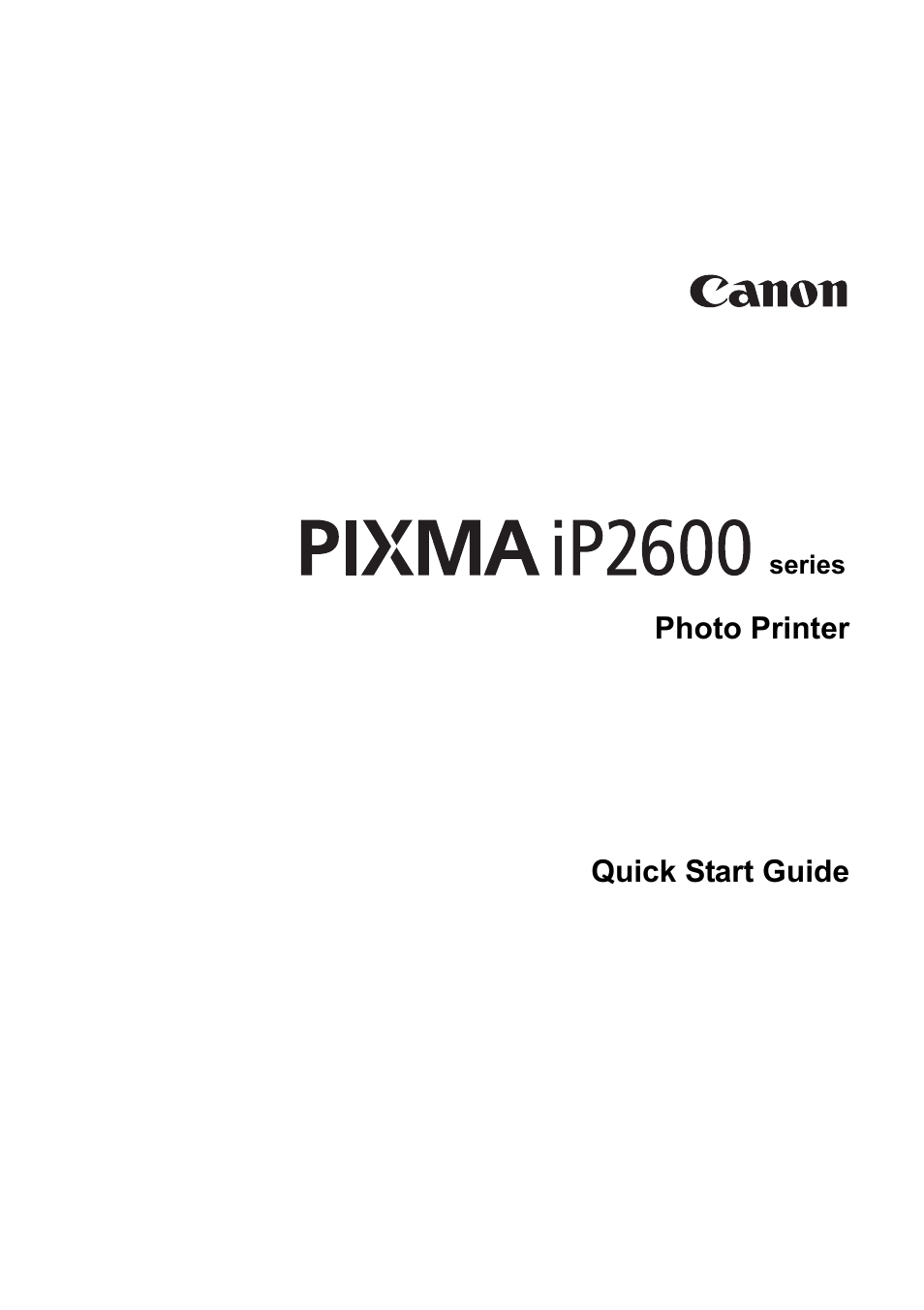 Canon PIXMA iP2600 User Manual | Page 3 / 72