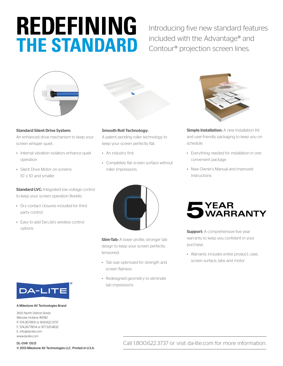 Da-Lite 88389ELS Contour Electrol Motorized Projection Screen (52 x 92") User Manual | Page 2 / 2