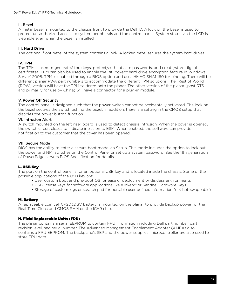 Dell POWEREDGE R710 User Manual | Page 12 / 58