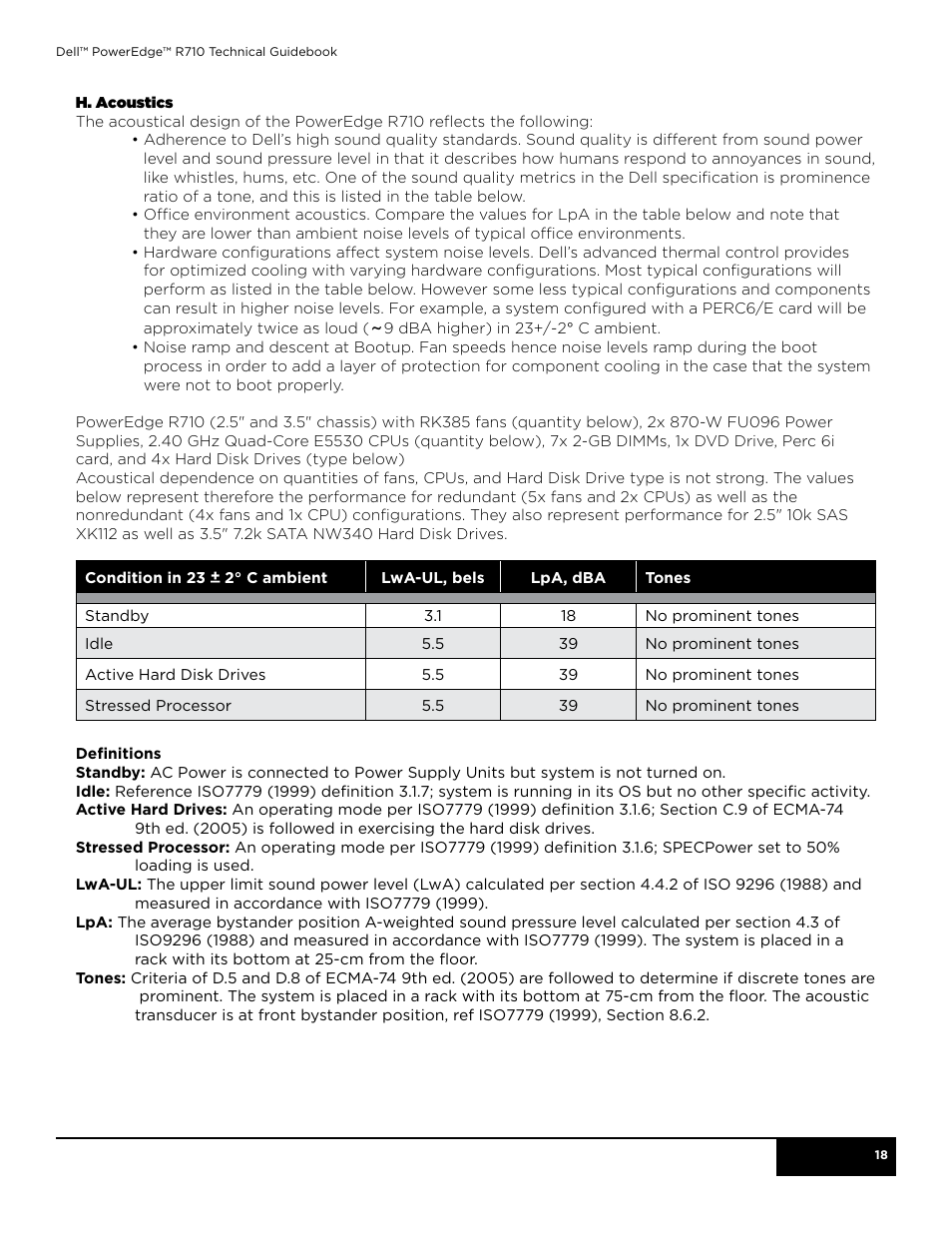 Dell POWEREDGE R710 User Manual | Page 18 / 58