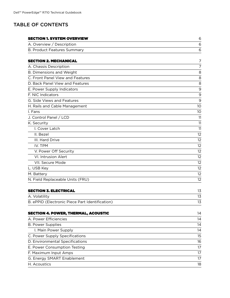 Dell POWEREDGE R710 User Manual | Page 2 / 58