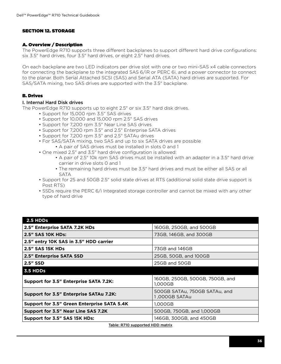 Dell POWEREDGE R710 User Manual | Page 36 / 58