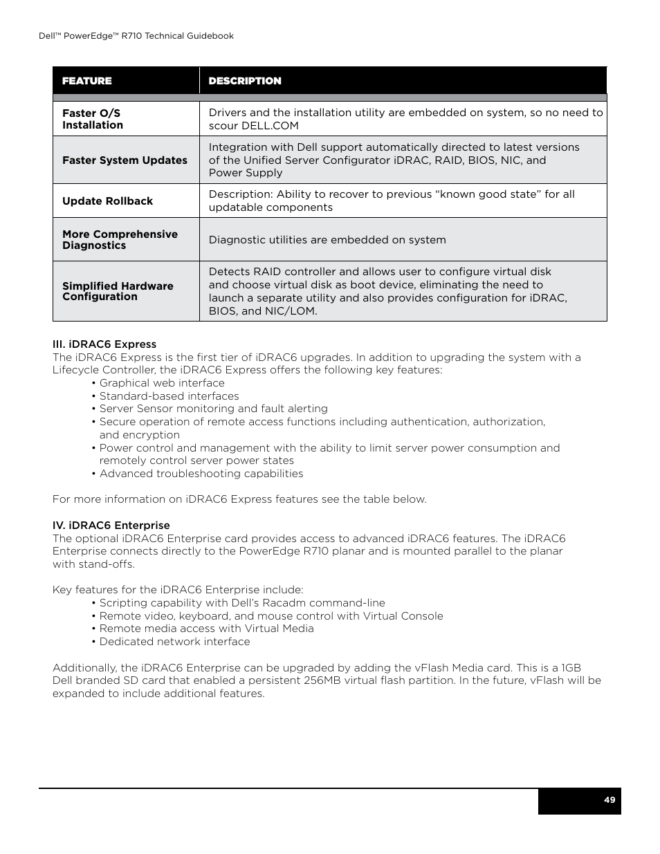 Dell POWEREDGE R710 User Manual | Page 49 / 58