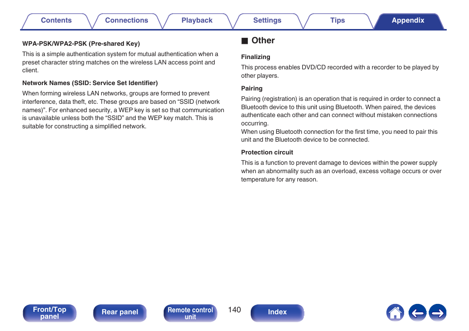 P. 140), Oother | Denon CEOL RCD-N10 Network CD Receiver (Black) User Manual | Page 140 / 149