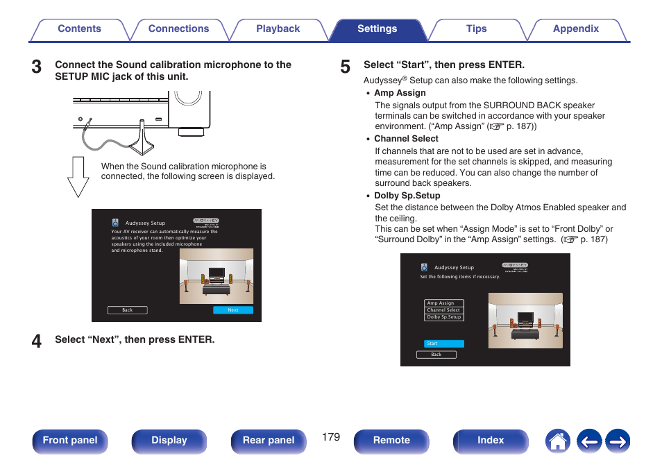 P. 179) | Denon AVR-X1700H 7.2-Channel Network A/V Receiver with HEOS User Manual | Page 179 / 284
