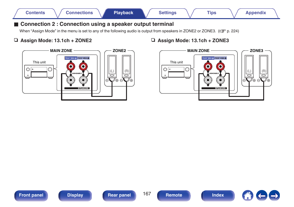 P. 167) | Denon AVR-A1H 15.4-Channel Network A/V Receiver User Manual | Page 167 / 353